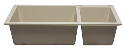 ALFI brand AB3319DI 34" Double Bowl Drop In Granite Composite Kitchen Sink