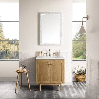 Laurent 30" Single Vanity Cabinet, Light Natural Oak