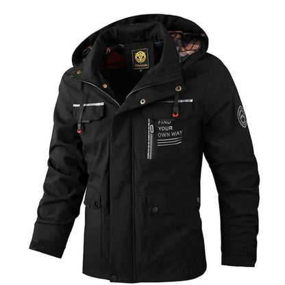 Men's Casual Waterproof Windbreaker Bomber Jacket