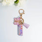 A–Z Personalized Butterfly Tassel Keychain – Custom Initial Gift for Women