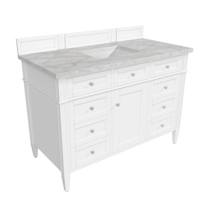 Brittany 48" Single Vanity in Bright White