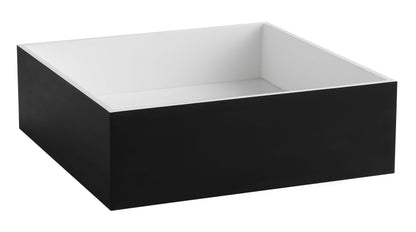 ALFI brand  ABRS14SBM Black Matte 14" Square Solid Surface Resin Sink