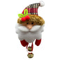 Plush Santa Ornament With Bells
