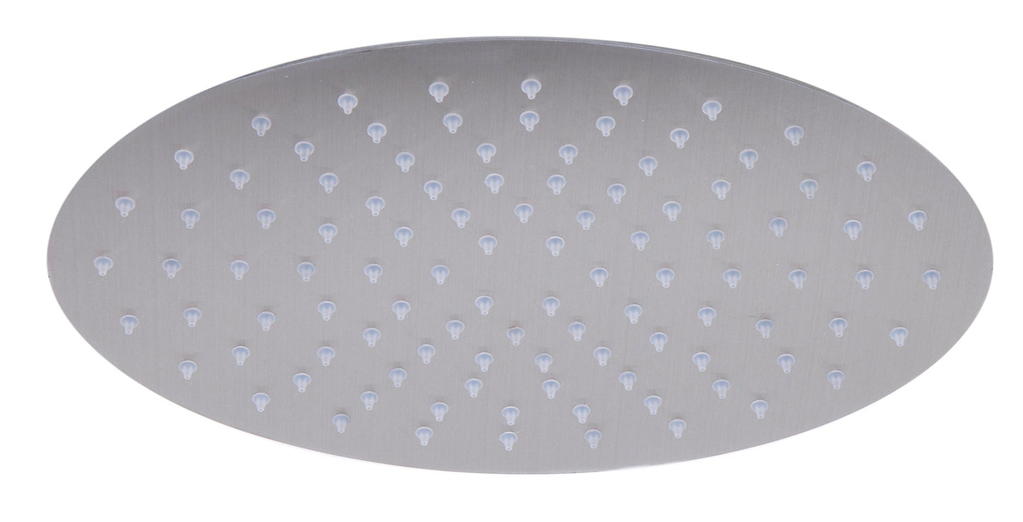 ALFI brand RAIN128 12" Oval Ultra Thin Rain Shower Head