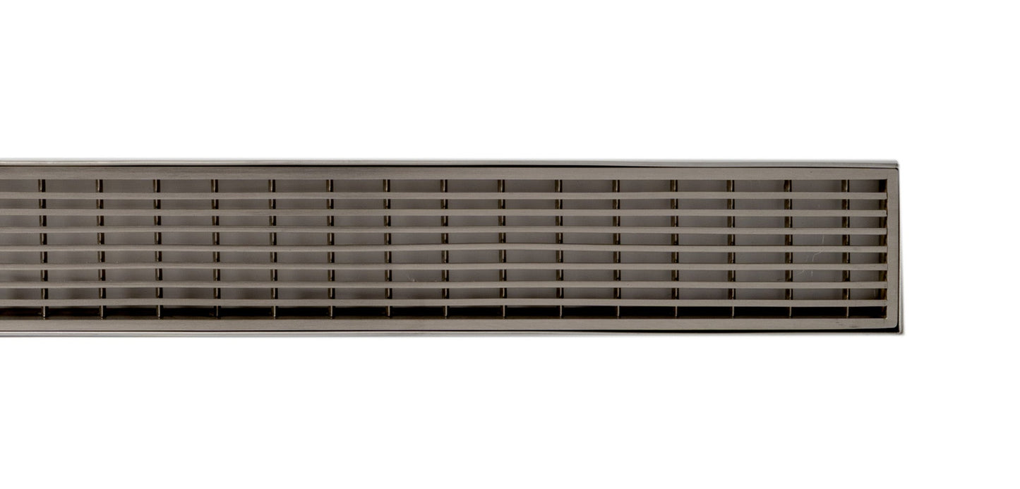 ALFI brand ABLD59D ABLD59D 59" Stainless Steel Linear Shower Drain with Groove Lines