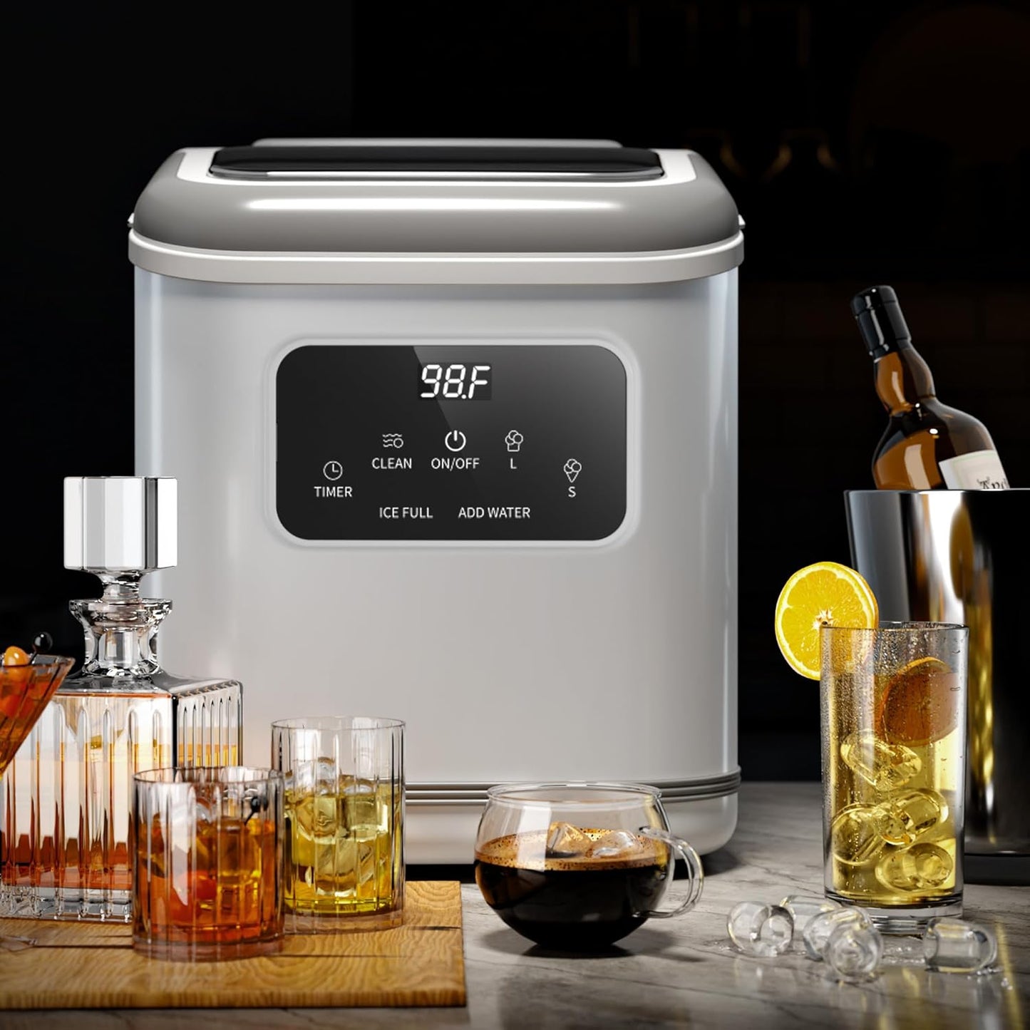 Ice Makers Countertop with LED Screen Control Panel  Z5812KH
