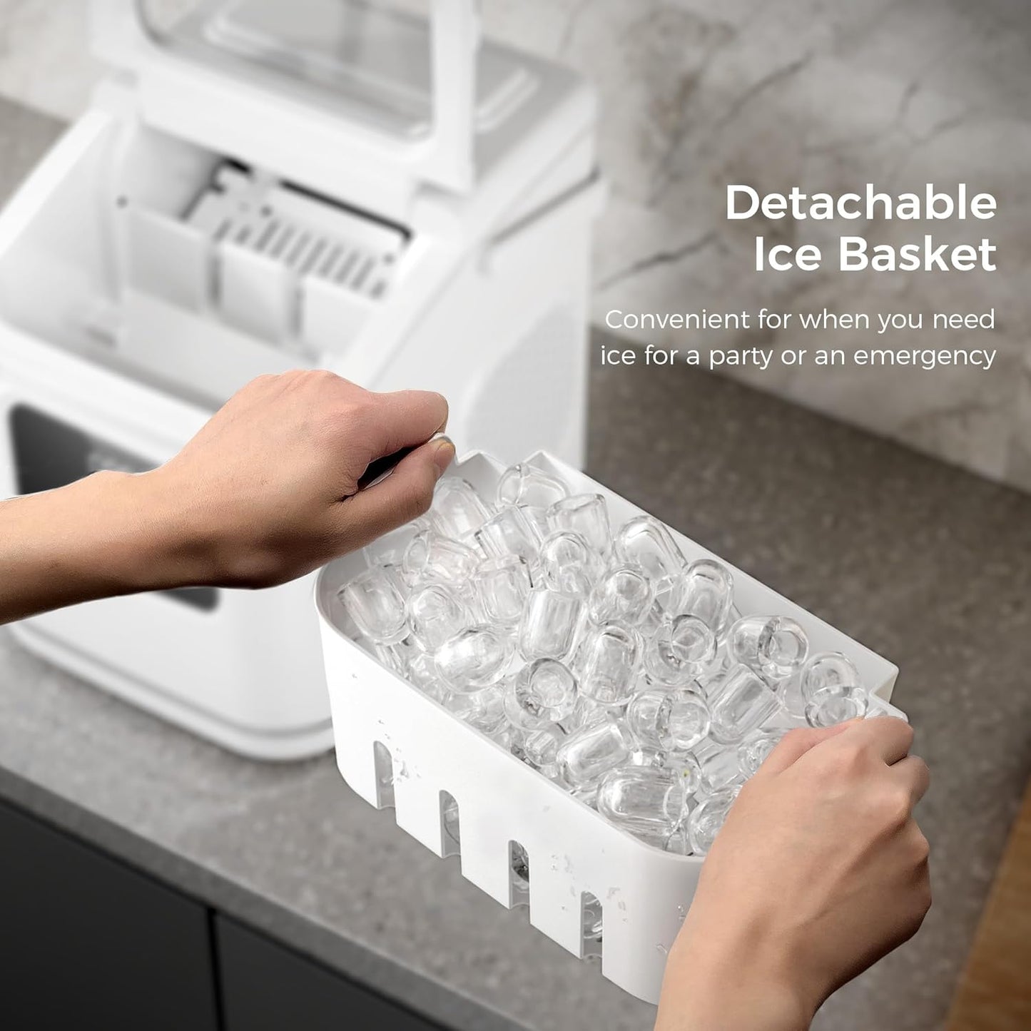 Ice Makers Countertop with LED Screen Control Panel  Z5812KH