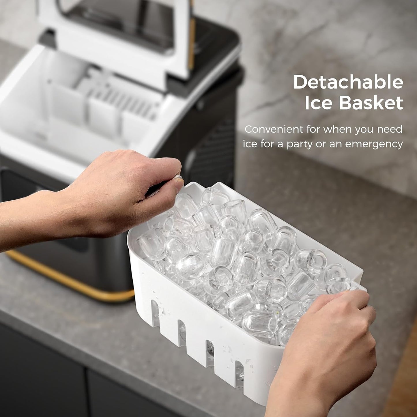 Ice Makers Countertop with LED Screen Control Panel  Z5812KH