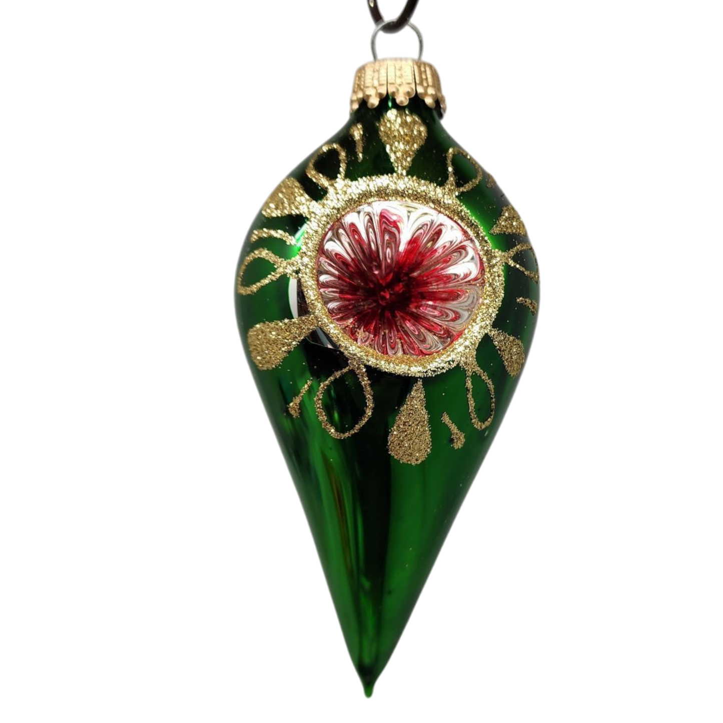 Krebs Value Glass Ornament 4 pack - Vintage Teardrop Reflectors