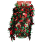 12 foot 4 Ply Luxury Matte Tinsel Garland - Red/Green