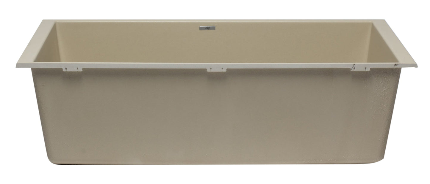 ALFI brand AB3322UM 33" Single Bowl Undermount Granite Composite Kitchen Sink