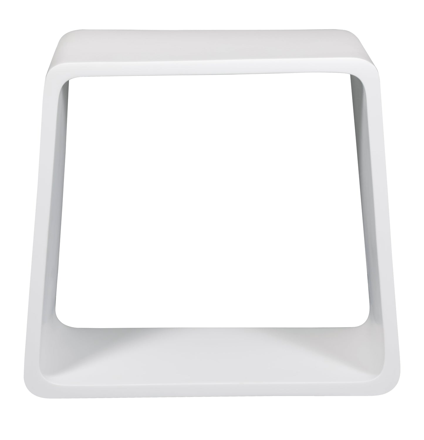 ALFI brand  ABST55 White Matte Solid Surface Resin Bathroom / Shower Stool