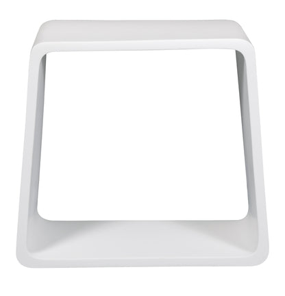 ALFI brand  ABST55 White Matte Solid Surface Resin Bathroom / Shower Stool