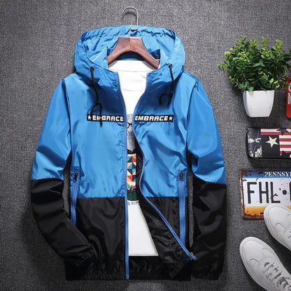 Men's Hooded Jacket for Youth - Casual Windbreaker