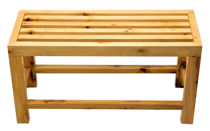 ALFI brand  AB4401 26" Solid Wooden Slated Single Person Sitting Bench