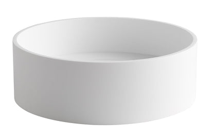 ALFI brand  ABRS15R 15" Round White Matte Solid Surface Resin Sink