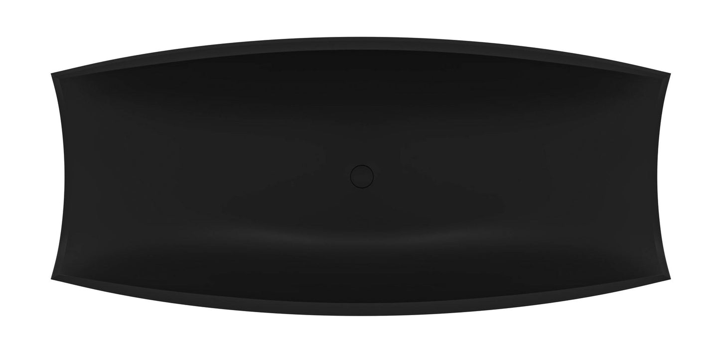 ALFI brand HammockTub2 HammockTub2 71" Solid Surface Resin Suspended Wall Mounted Hammock Bathtub