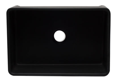 ALFI brand AB3020SB 30 inch Biscuit Reversible Single Fireclay Farmhouse Kitchen Sink