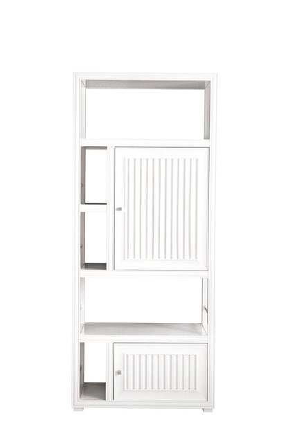 Athens 30" Double-Sided Linen Cabinet, Glossy White