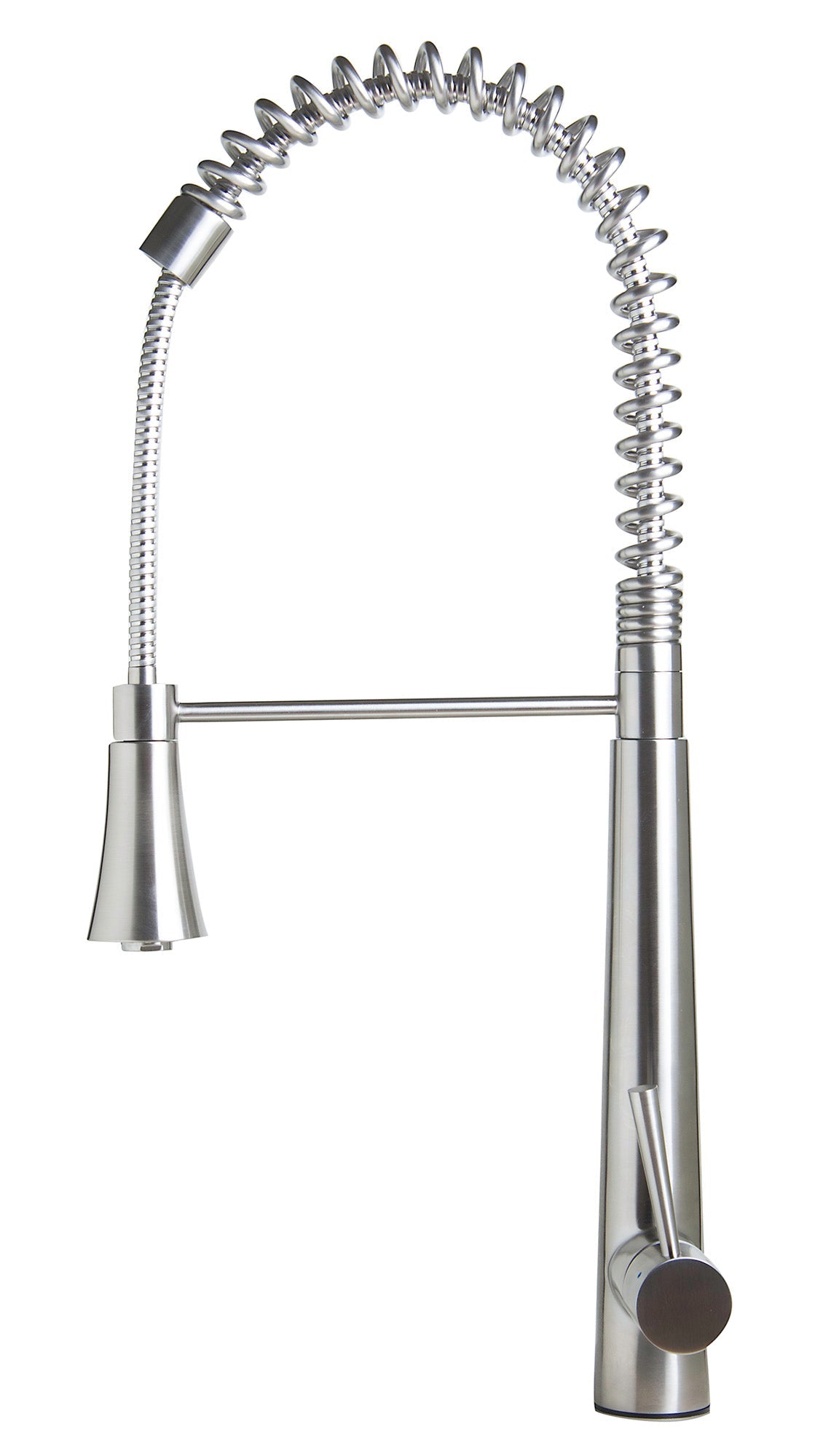ALFI brand  AB2039S Solid Stainless Steel Commercial Spring Kitchen Faucet with Pull Down Shower Spray