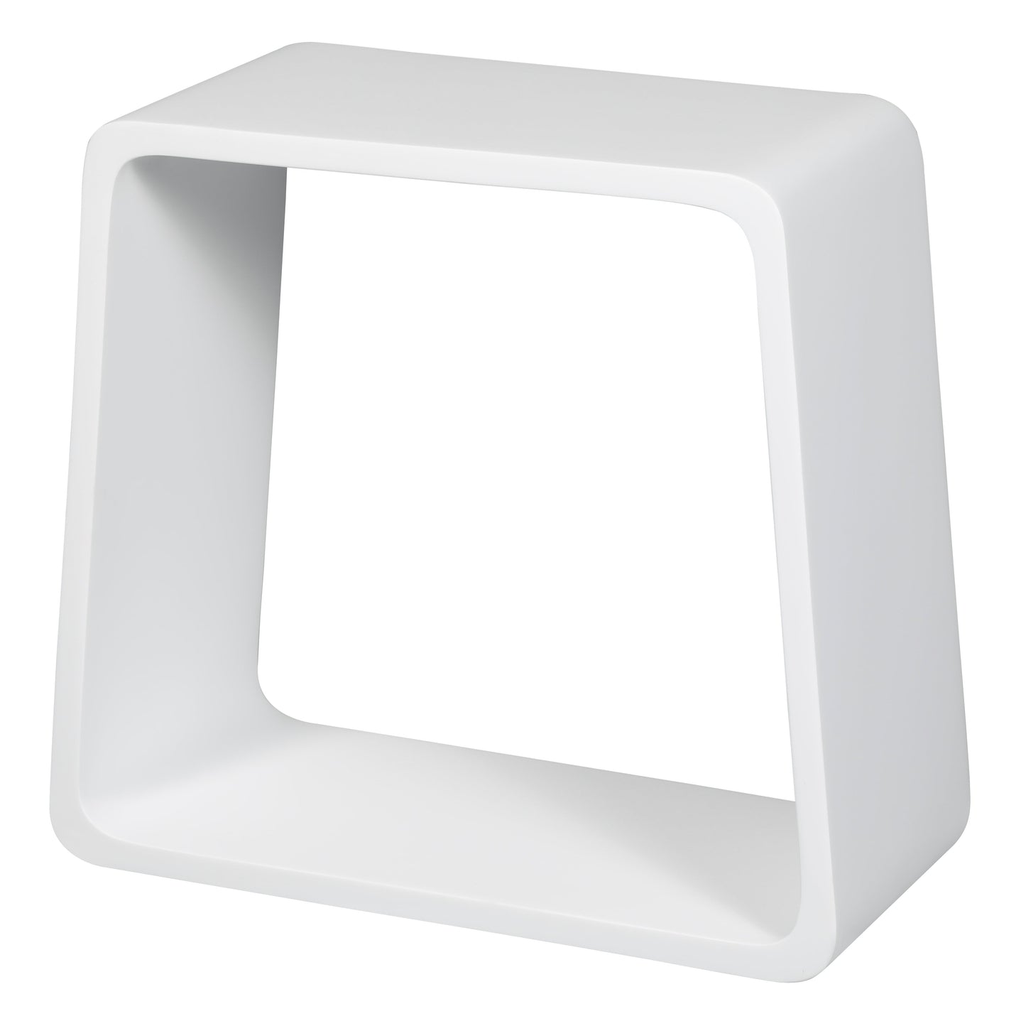 ALFI brand  ABST55 White Matte Solid Surface Resin Bathroom / Shower Stool