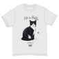 Life is Better with a Black and white cat T-Shirt -