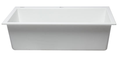 ALFI brand AB3322DI 33" Single Bowl Drop In Granite Composite Kitchen Sink