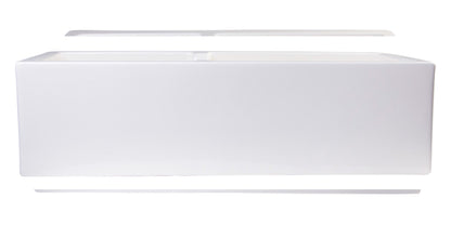 ALFI brand AB3618DB Smooth Apron Thick Wall Fireclay Double Bowl Farm Sink