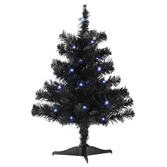 18 Inch Black Tree - Pre Lit
