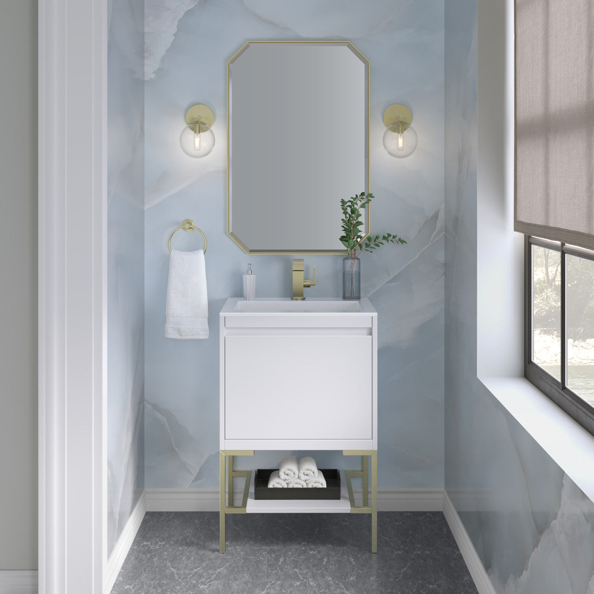 Mantova 23.6" Single Vanity Cabinet