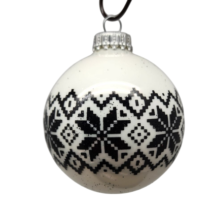 Krebs Value Glass Ornament 4 pack - Nordic Snowflakes