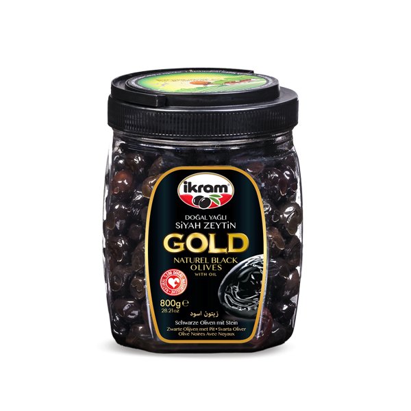 Ikram Black Olives Gold 800gr
