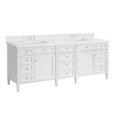 Brittany 84" Double Vanity in Bright White