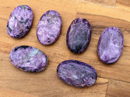 Charoite Palm Stones