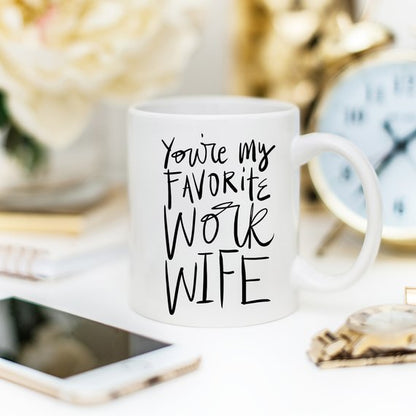 Coworker Gift, Coffee Mug, Work Wife Coffee Mug | Coffee Mugs | Kitchen + Metal