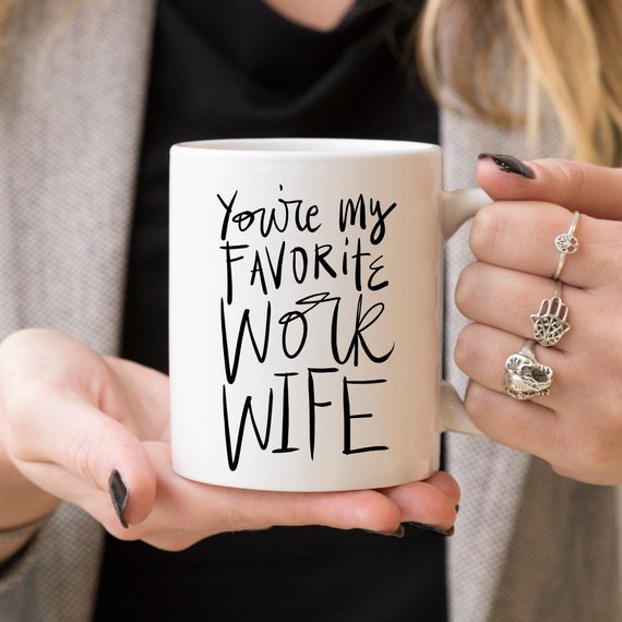 Coworker Gift, Coffee Mug, Work Wife Coffee Mug | Coffee Mugs | Kitchen + Metal