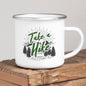 Hiking Gift for Hiker Enamel Mug Wanderlust