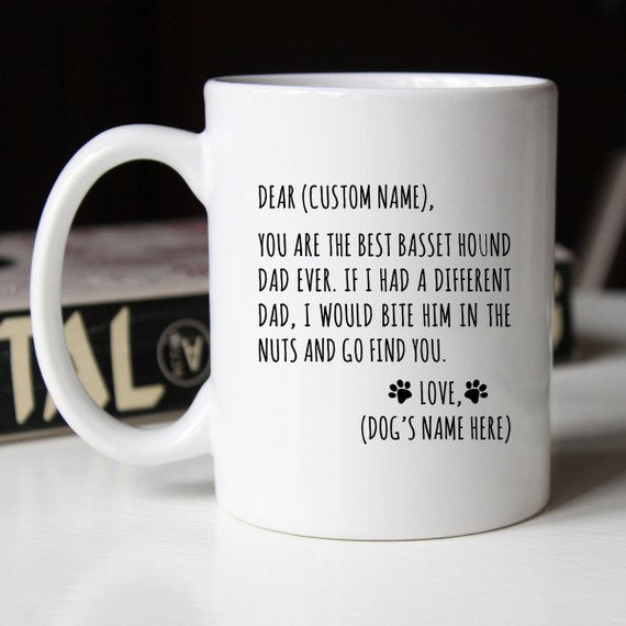 Basset Hound Gifts for Basset Hound Dad Basset