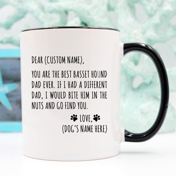 Basset Hound Gifts for Basset Hound Dad Basset