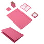 MOOG Leather Desk Set-5 Accessories -White- 5 PCS