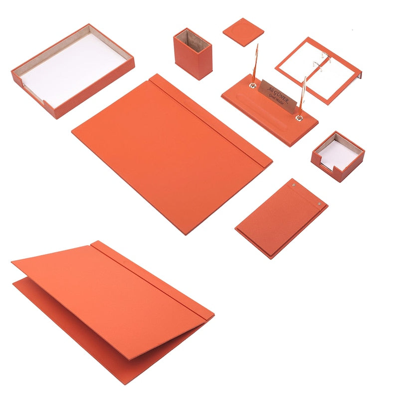 MOOG Leather Desk Set - Single Document Tray- Pink - 10 PCS