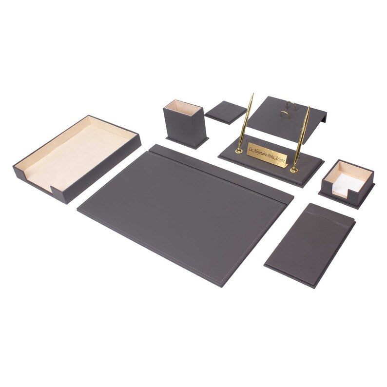 MOOG Leather Desk Set - Single Document Tray- Pink - 10 PCS