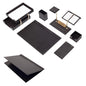 MOOG Leather Desk Set - Double Document Tray- White - 10 PCS