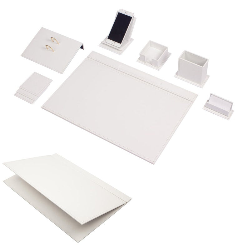 MOOG Luxury Desk Set-9 Accessories- Brown- 9 PCS