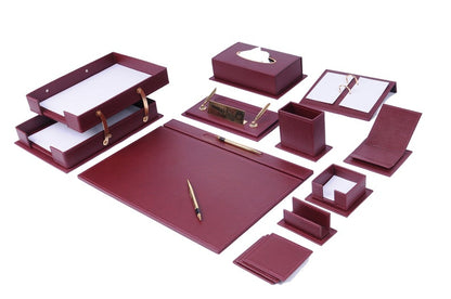 MOOG Luxury Desk Set- 14 Accessories -Black- 14 PCS