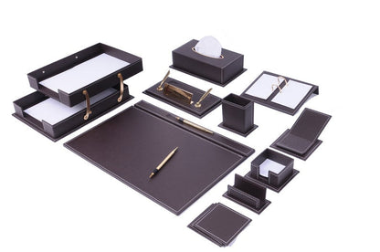 MOOG Luxury Desk Set- 14 Accessories -Blue- 14 PCS
