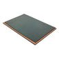 MOOG Leather Desk Pad With Wood Combination - White Leather