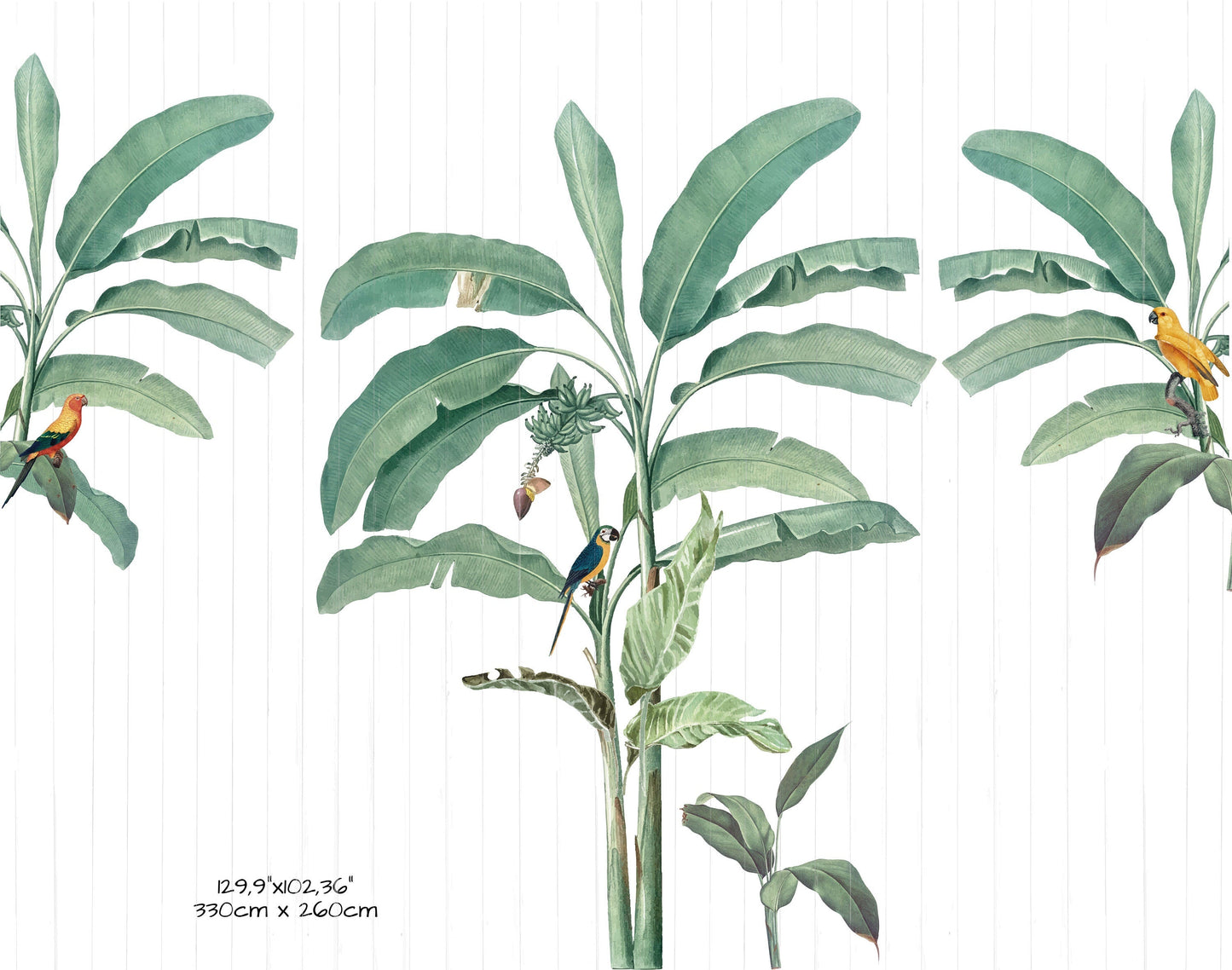 Tropical Bliss Wallpaper Mural | Kitchen + Metal