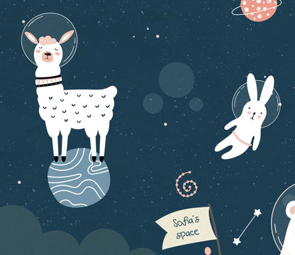 Animals in Space Mural | Kitchen + Metal