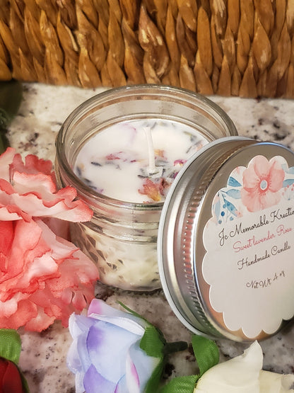 Sweet Lavender Rose Candle